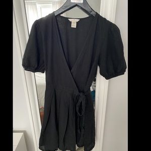 H&M Linen Blend Wrap over dress